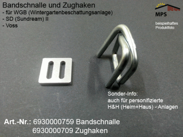 6930000709, 6930000759, Zughaken & Bandschnalle für SunDream II