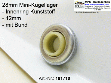 Kugellager 28mm Mini-Kugellager mit Kunststoff-Innenring