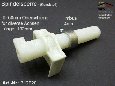 Spindelsperre für Oberschiene 50mm, Kunststoff