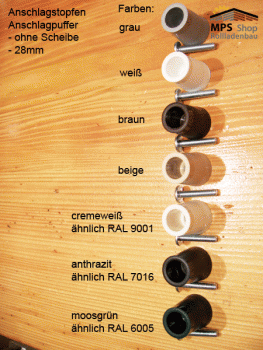 Anschlagpuffer ohne Scheibe 28mm, Anschlagstopfen