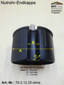 WK78-2.12.25 Nutrohr-Endkappe, Walzenkapsel
