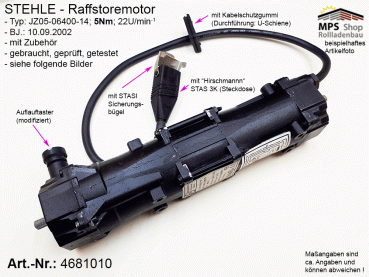 4681010, STEHLE - Raffstore-Motor 5 Nm - gebraucht, geprüft, getestet