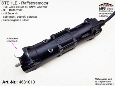4681010, STEHLE - Raffstore-Motor 5 Nm - gebraucht, geprüft, getestet