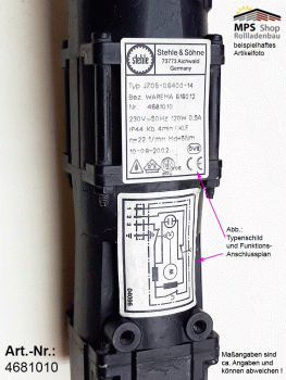 4681010, STEHLE - Raffstore-Motor 5 Nm - gebraucht, geprüft, getestet