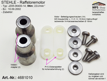 4681010, STEHLE - Raffstore-Motor 5 Nm - gebraucht, geprüft, getestet