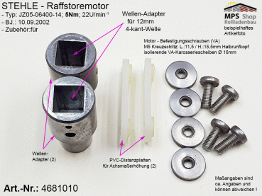 4681010, STEHLE - Raffstore-Motor 5 Nm - gebraucht, geprüft, getestet