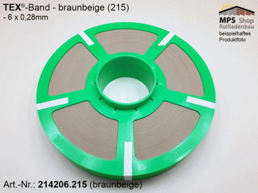 TEX-Band 6,0 x 0,28mm, Farbe: 215 (braunbeige - 214206.215)