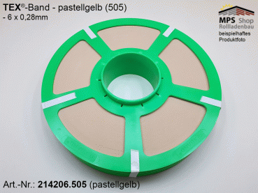 TEX-Band 6,0 x 0,28mm, Farbe: 505 (pastellgelb - 214206.505)