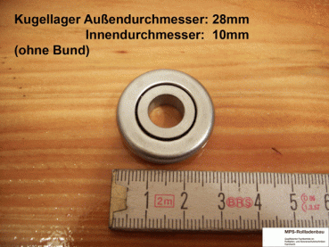 Teleskop 8-kant, SW60 + SW40, Walzenkapseln, Kugellager