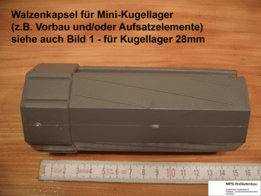 Walzenkapsel SW60 für Kugellager 28mm