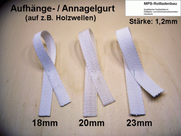 ROLLENWARE Aufhänge- u. Annagelgurte 18/20/23