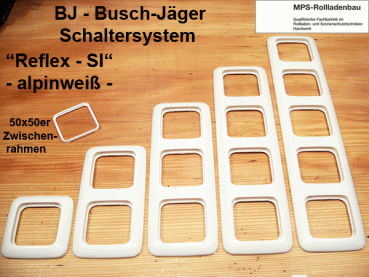 BJ Reflex-SI (alpinweiß) Schaltersystem - RAHMEN