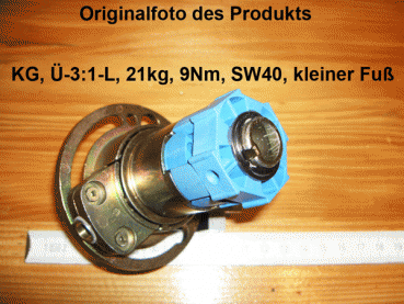 Kegelradgetriebe, Kurbelgetriebe, SW40/60, kl.Fuß, 2:1, 3:1, 16/21kg, L+R