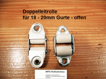 Doppelleitrolle ohne Bürste für 18mm Gurte