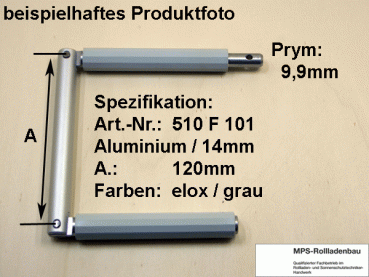 Gelenkkurbel - ALU, Prym 9,9 mm