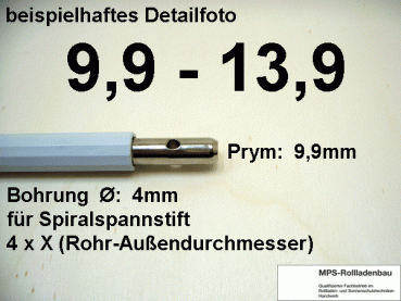 Gelenkkurbel - STAHL, Prym 9,9 bis 13,9 mm