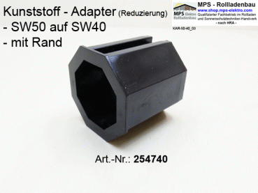 254740 Reduzierung, Wellenadapter, KU - SW50 auf SW40