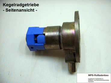 Kegelradgetriebe, Kurbelgetriebe, SW40, kl.Fuß, 3:1, 16/21kg, L+R, Zapfen