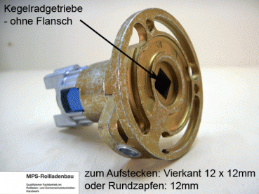 446F013 und 014, 3:1, Kegelradgetriebe, Kurbelgetriebe WERU-KBW, kl.Fuß, L+R ohne Flansch