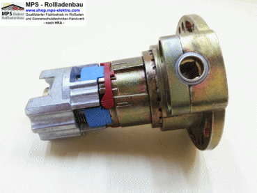 444F617-U-2:1, Kegelradgetriebe, Kurbelgetriebe WERU-KBW, UMSCHALTBAR, kl.Fuß, mit Flansch