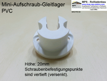 Aufschraublager, Mini Gleitlager Kunststoff