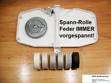 AP-Mini-Gurtwickler, scharnierend, für 5m-14mm-Gurt