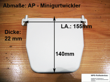 AP-Mini-Gurtwickler, scharnierend, für 5m-14mm-Gurt