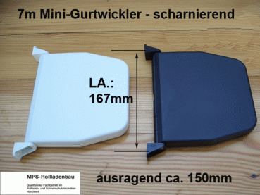 AP-Mini-Gurtwickler, scharnierend, für 7m-14mm-Gurt