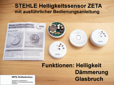 STEHLE Helligkeitssensor ZETA, Funk, Scheibensender, 868MHz