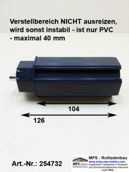 Walzenkapsel SW50/SW40, lang, für Steckgurtscheibe, mit Stahlstift 10mm