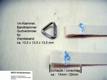 Wendeband 10x1,0mm fertige Längen für z.B. Hüppe-Anlagen