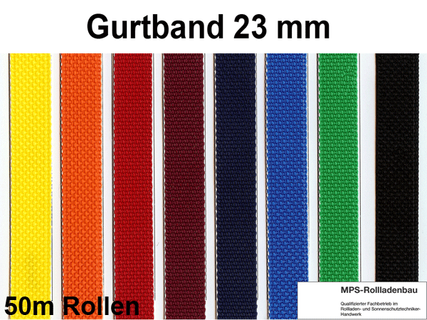 Gurtband 14mm Breite Farbe beige 50m-Rolle Rolladengurt für Rolladen 