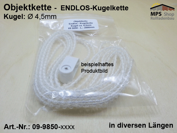 Objektkette - endlos, Kugel Ø 4,5mm