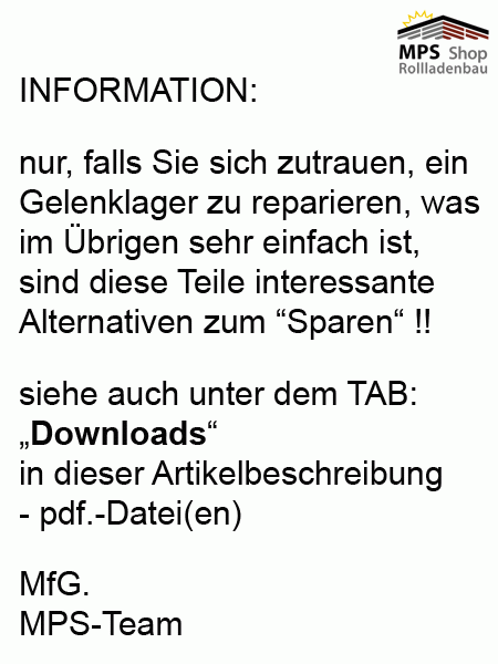 Kugel - 18mm für Gelenklager 45°