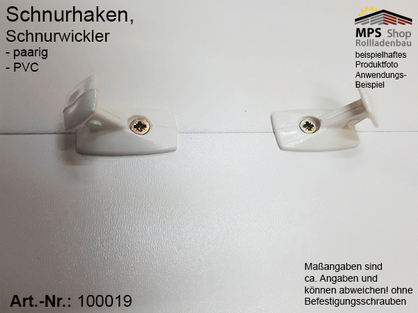 100019 Schnurhaken, Schnurwickler, PVC