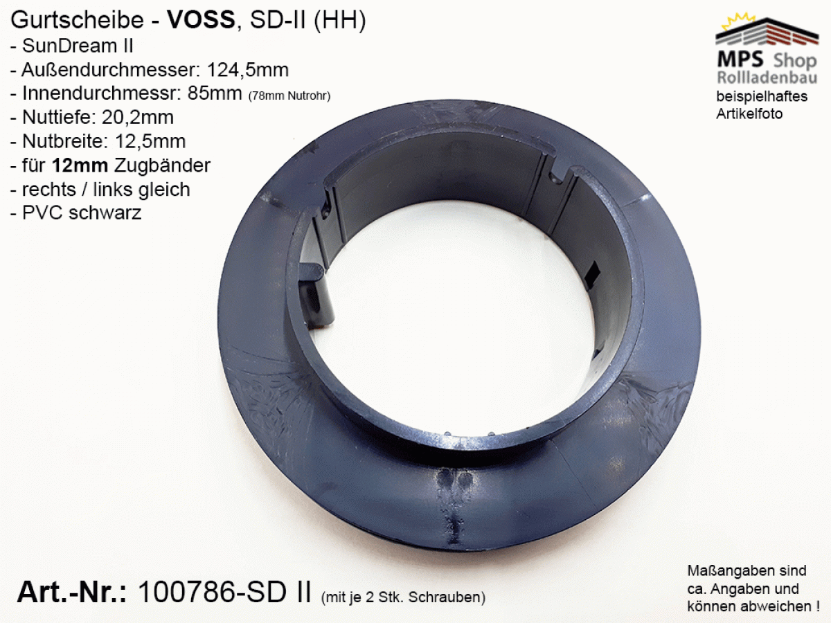 100786-SD II, Gurtscheibe VOSS, SunDream II