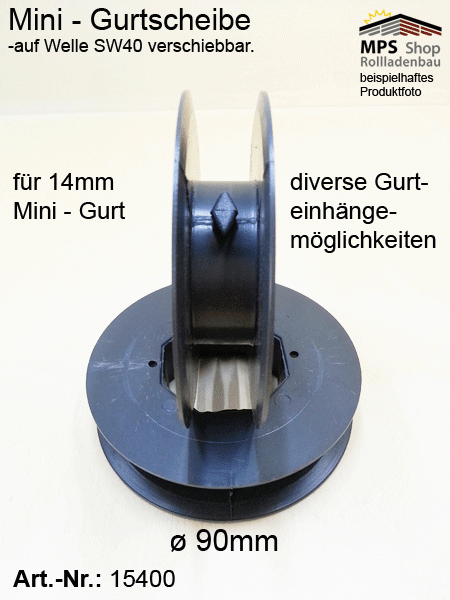 MINI-Gurtscheiben verschiebbar, SW40 Aufsteckgurtscheibe