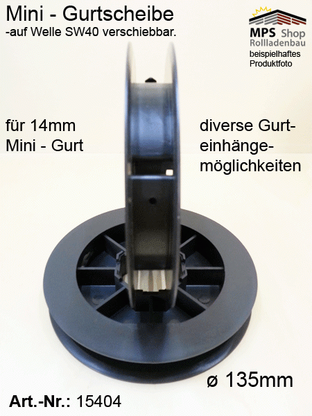 MINI-Gurtscheiben verschiebbar, SW40 Aufsteckgurtscheibe