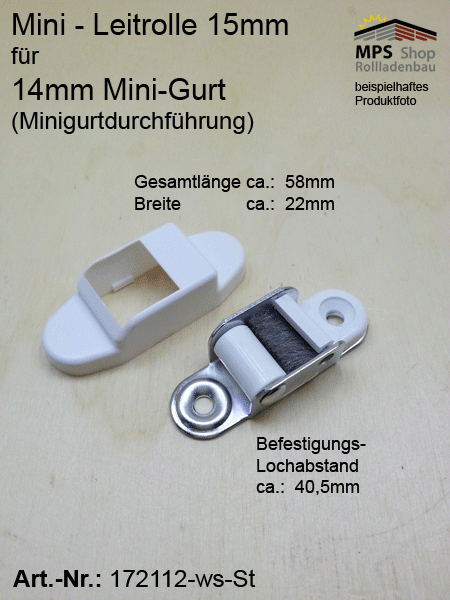 Mini-Gurtdurchführung mit Rolle & Bürste (Form 2)