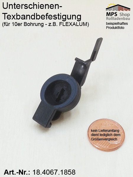 18.4067.1858-496331 - US-Texbandbefestigung für 10er Bohrung - z.B. FLEXALUM