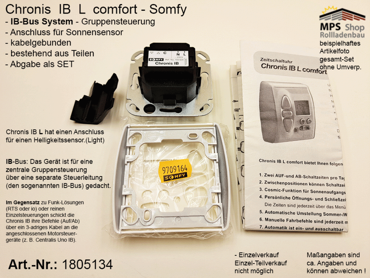 1805134-Chronis IB L comfort - Einzel.- u. Gruppensteuerung (Somfy)