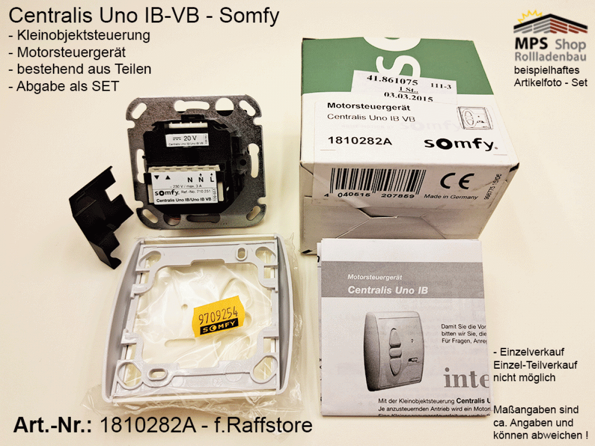1810282A- Centralis Uno IB VB - Motorsteuergerät (auch Raffstore) - Somfy