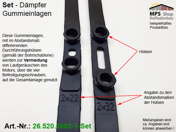 26.520.0002-1-Set Dämpfergummis