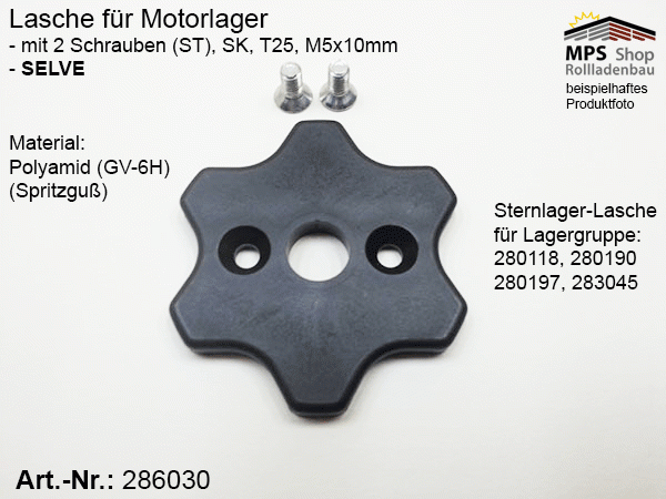 286030 Lasche für Motorlager - Sternlager (Selve)