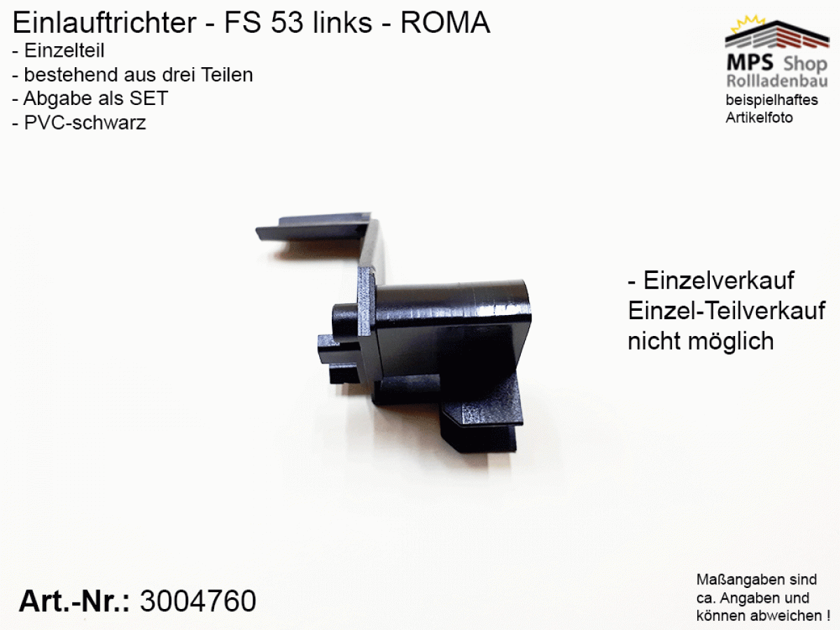 3004760 Roma Einlauftrichter P-ELT-FS-53-li-kpl.