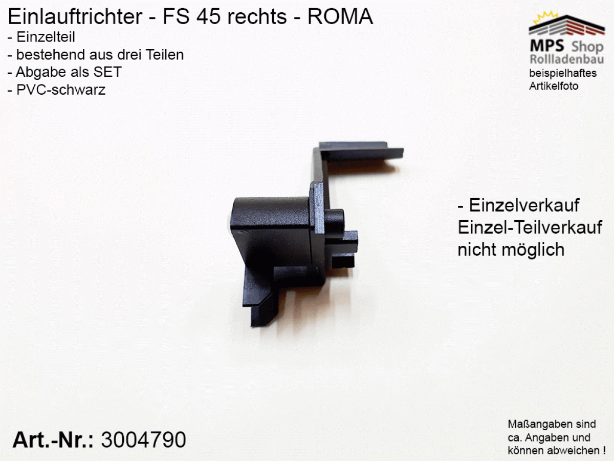 3004790 Roma Einlauftrichter P-ELT-FS-45-re-kpl.