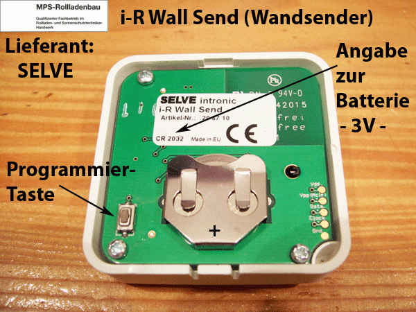 SELVE 298710 - i-R Wall Send - FUNK Wandsender