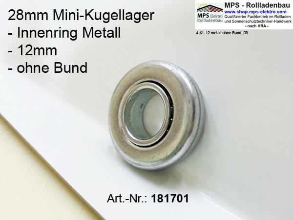 Kugellager 28mm Mini-Kugellager Metall