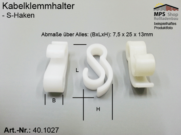 S-Haken, Kabelklemmhalter