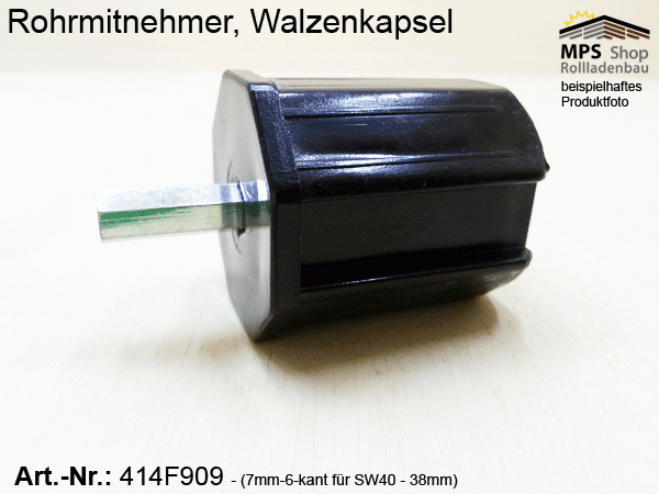 Rohrmitnehmer (Walzenkapsel) für Schneckengetriebe Serie 414F...